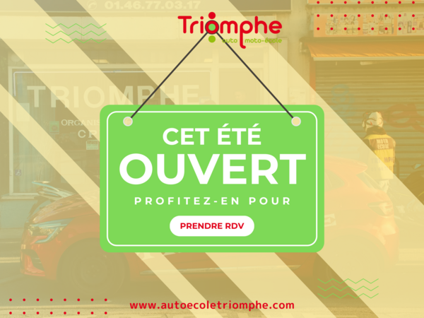 Triomphe reste ouverte tout l'été